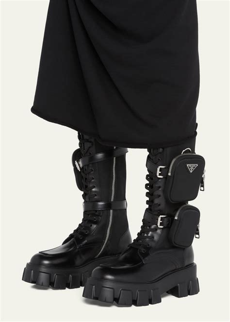 prada monolith boot|prada monolith boots men's.